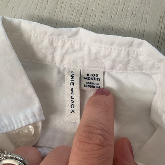 Janie and Jack matching set button down shirt and chambray pants lined size‎ 0/3 - Picture 4 of 9